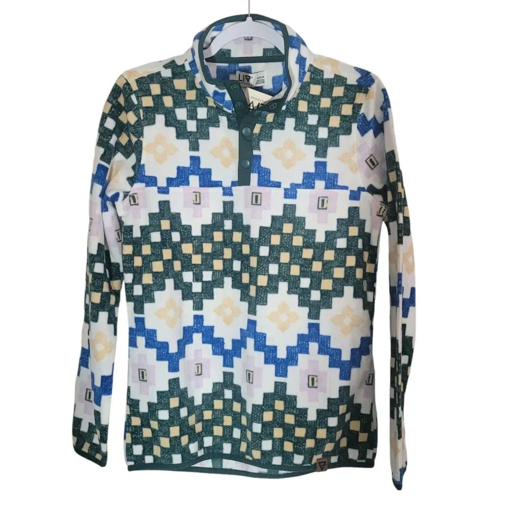 Liv Outdoor Lightweight Micro-Fleece Women's Size Small Aztec Outdoor NEW